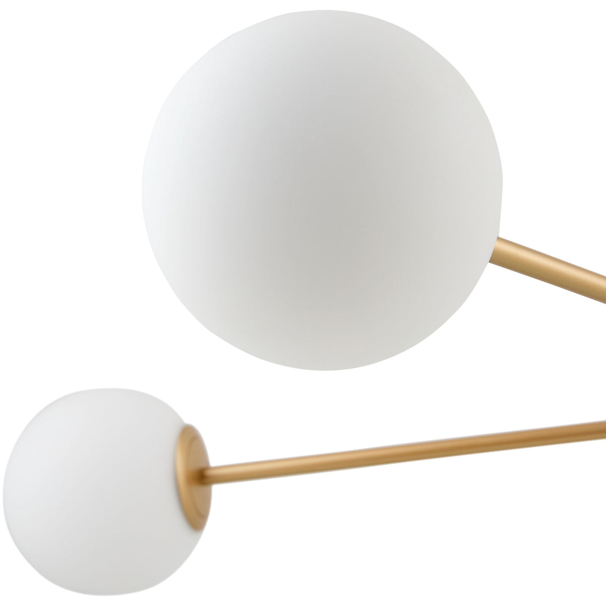   White Glass Sputnik Chandelier | Oroa.com