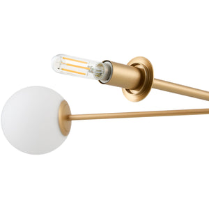   White Glass Sputnik Chandelier | Oroa.com