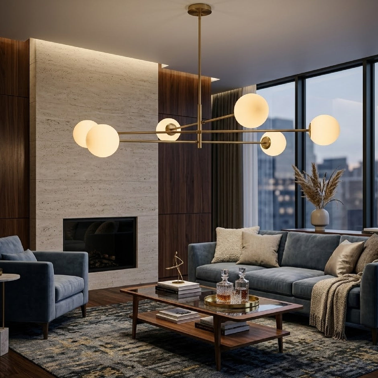   White Glass Sputnik Chandelier | Oroa.com