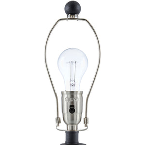   Black Textured Accent Table Lamp | Oroa.com