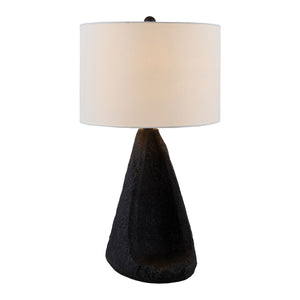   Black Textured Accent Table Lamp | Oroa.com