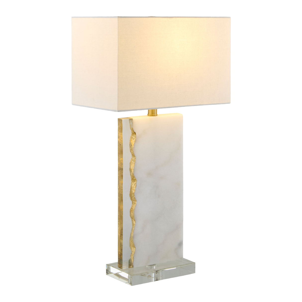   Gold Leaf Marble Table Lamp | Oroa.com