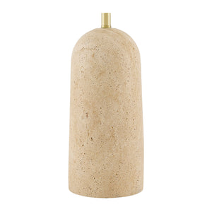   Modern European furniture - Drum Shade Travertine Table Lamp - www.oroa.com | Oroa.com