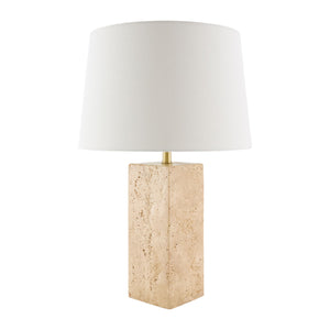   Modern European furniture - Square Travertine Table Lamp - www.oroa.com | Oroa.com
