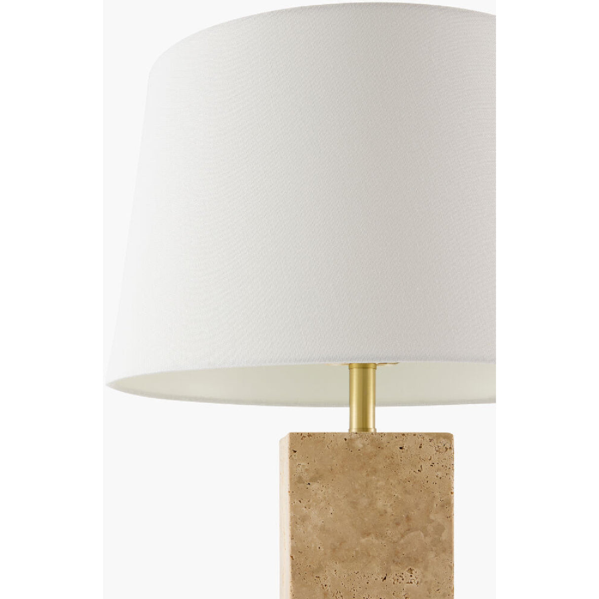   Modern European furniture - Square Travertine Table Lamp - www.oroa.com | Oroa.com
