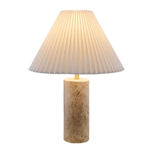   Modern European furniture - Square Travertine Empire Table Lamp - www.oroa.com | Oroa.com