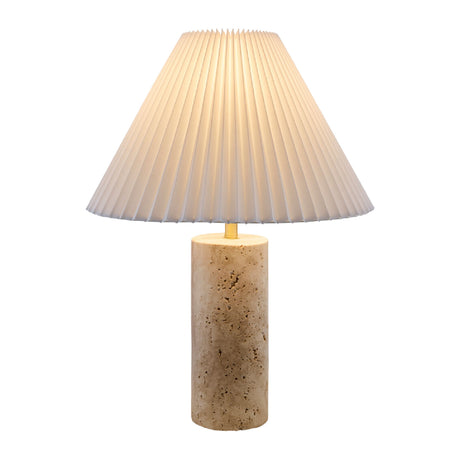   Modern European furniture - Square Travertine Empire Table Lamp - www.oroa.com | Oroa.com