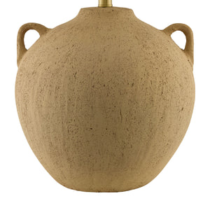   Brown Ceramic Linen Table Lamp | Oroa.com