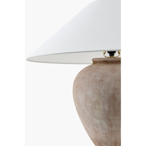   Glazed Brown Ceramic Table Lamp | Oroa.com