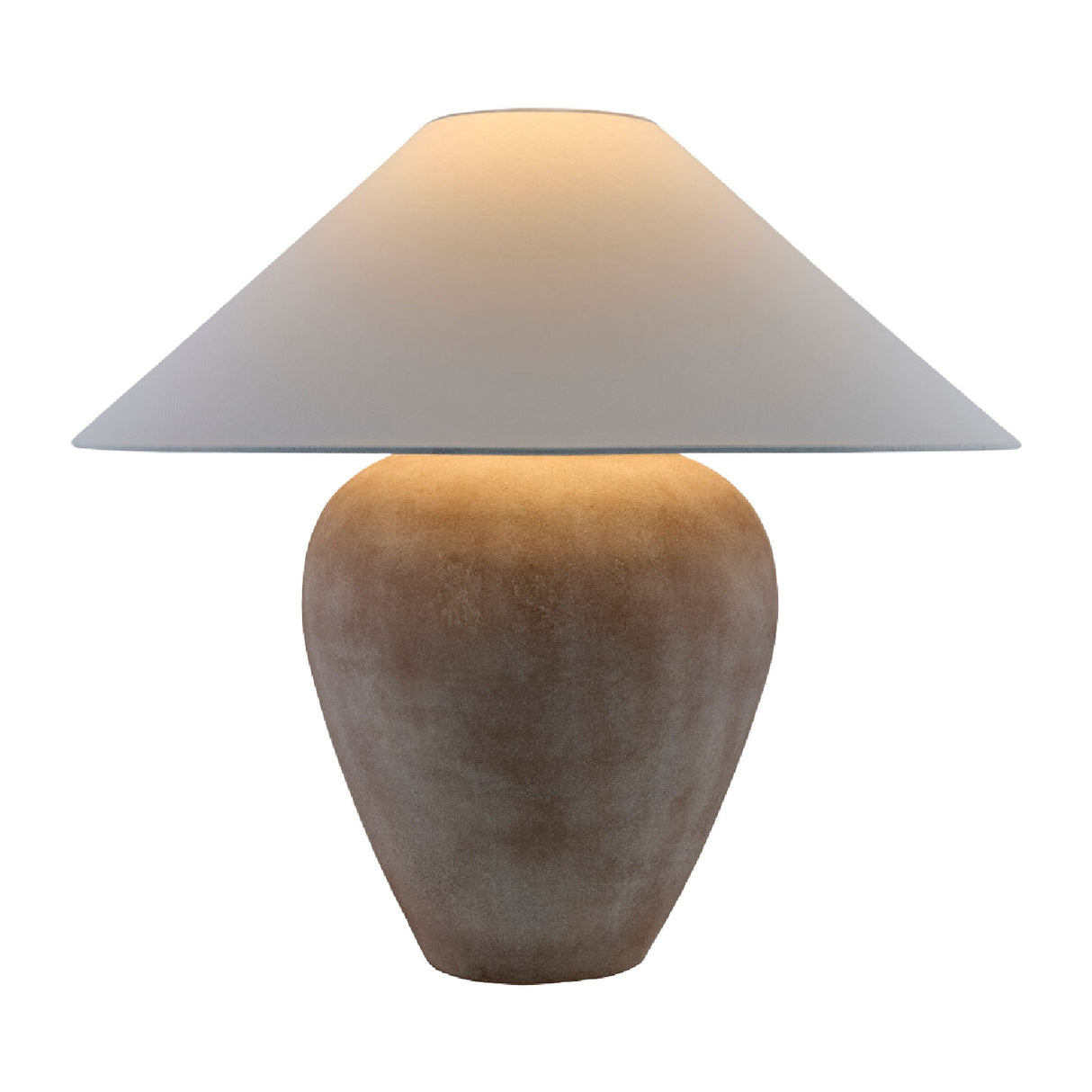   Glazed Brown Ceramic Table Lamp | Oroa.com