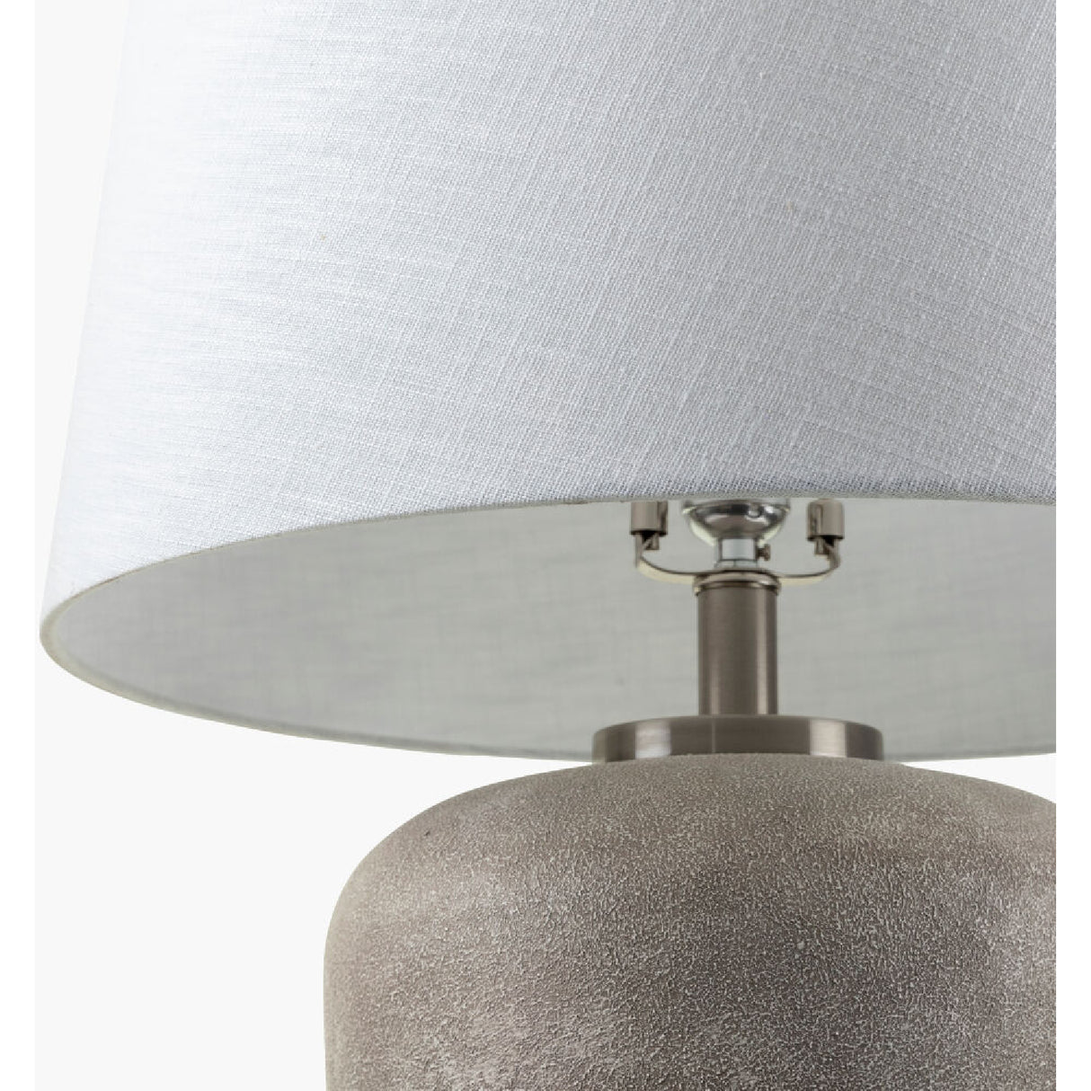   Modern European furniture - Beige Drum Linen Table Lamp L - www.oroa.com | Oroa.com