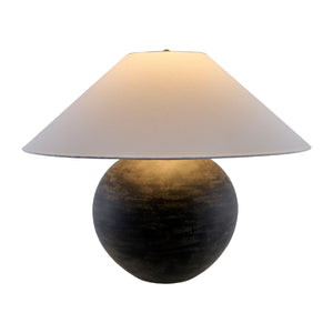   Modern European furniture - Rustic Black Ceramic Table Lamp - www.oroa.com | Oroa.com
