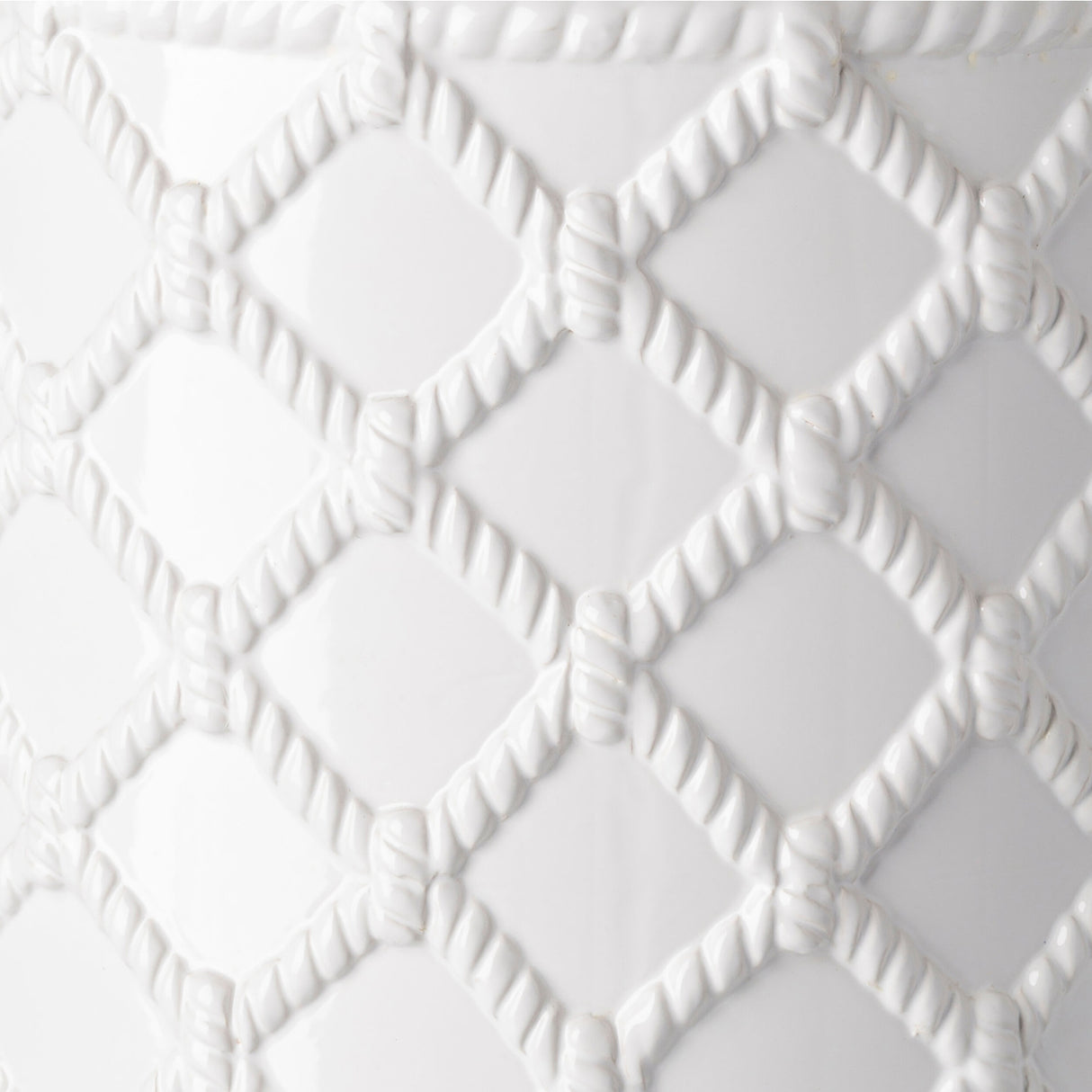   Lattice Patterned Ceramic Garden Stool | Oroa.com