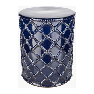   Lattice Patterned Ceramic Garden Stool | Oroa.com
