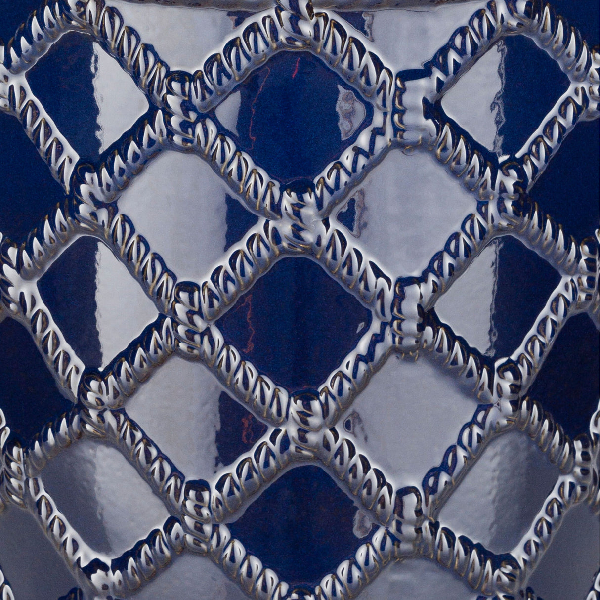   Lattice Patterned Ceramic Garden Stool | Oroa.com