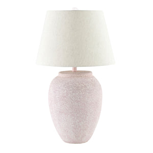   Distressed White Paper Table Lamp | Oroa.com