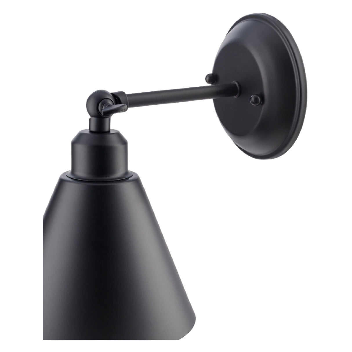   Modern European furniture - Black Conical Metal Wall Lamp - www.oroa.com | Oroa.com