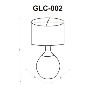   Khaki Linen Accent Table Lamp | Oroa.com