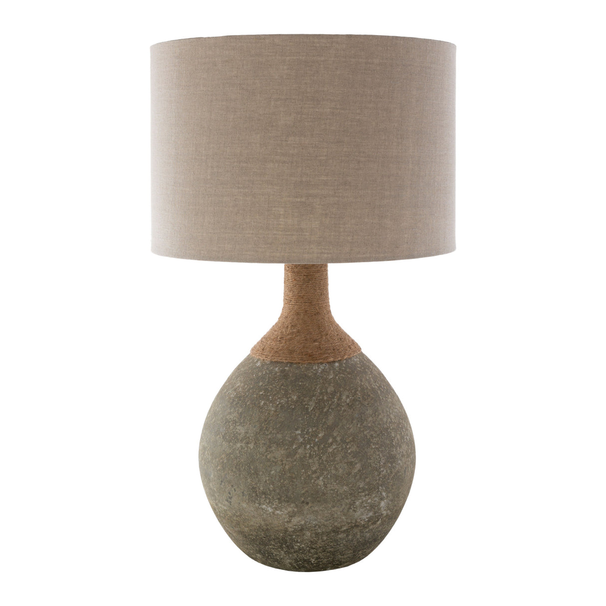  Khaki Linen Accent Table Lamp | Oroa.com