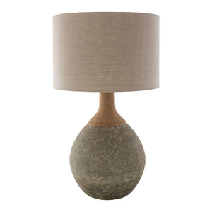   Khaki Linen Accent Table Lamp | Oroa.com