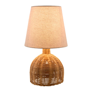   Brown Rattan Base Table Lamp | Oroa.com