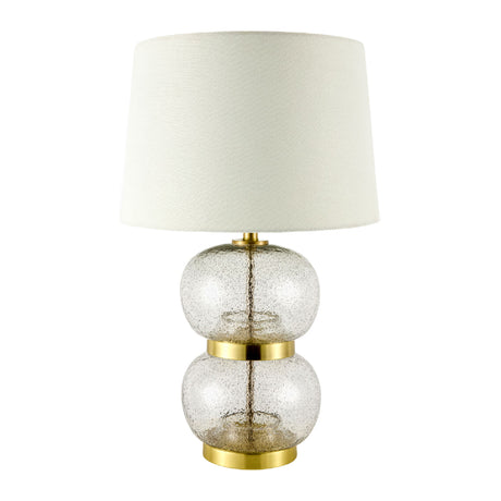   Textured Clear Glass Table Lamp | Oroa.com