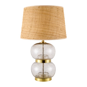   Textured Clear Glass Table Lamp | Oroa.com