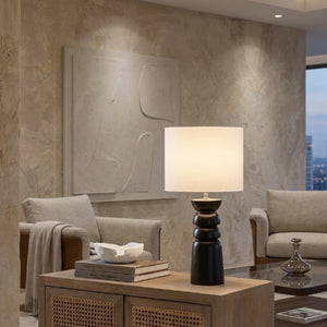   Black Ceramic Table Lamp | Oroa.com