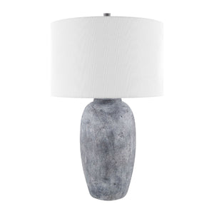   Linen Painted Cement Table Lamp | Oroa.com