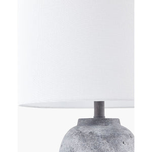   Linen Painted Cement Table Lamp | Oroa.com