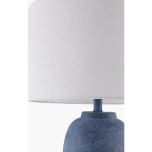   Linen Painted Cement Table Lamp | Oroa.com
