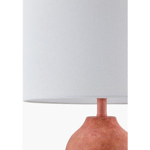   Linen Painted Cement Table Lamp | Oroa.com