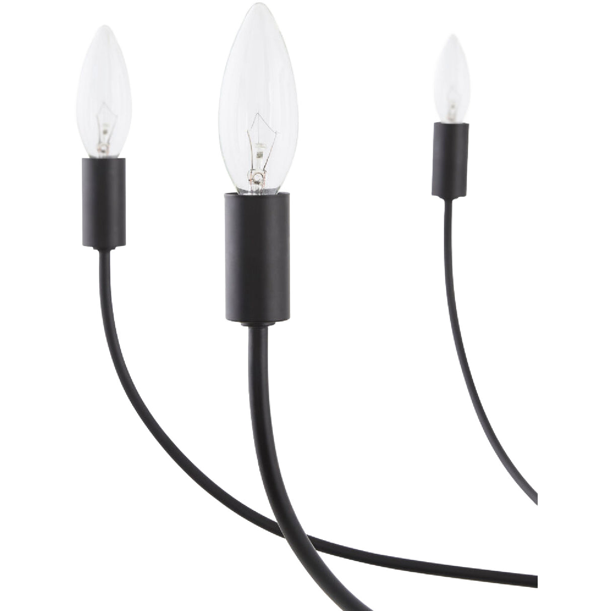   6-Light White Linen Chandelier | Oroa.com