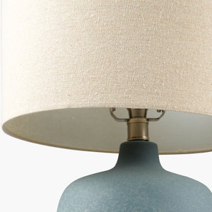   Modern European furniture - Beige Linen Ceramic Table Lamp - www.oroa.com | Oroa.com