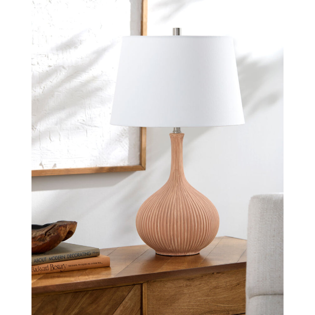   Modern European furniture - Natural Ceramic Accent Table Lamp - www.oroa.com | Oroa.com