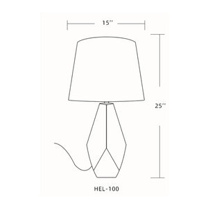   Modern European furniture - Marbled Black Ceramic Table Lamp - www.oroa.com | Oroa.com