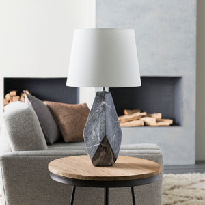  Modern European furniture - Marbled Black Ceramic Table Lamp - www.oroa.com | Oroa.com