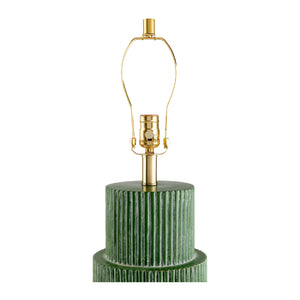   Ridged Green Accent Table Lamp | Oroa.com