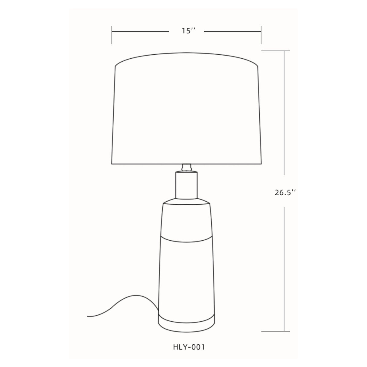   Two-Toned Ceramic Table Lamp | Oroa.com