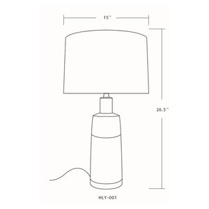   Two-Toned Ceramic Table Lamp | Oroa.com