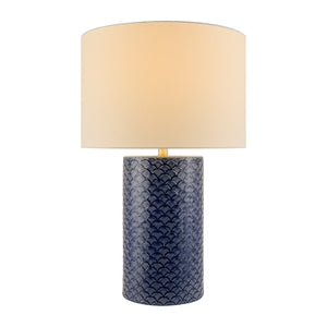   Hand-painted Blue Ceramic Table Lamp | Oroa.com