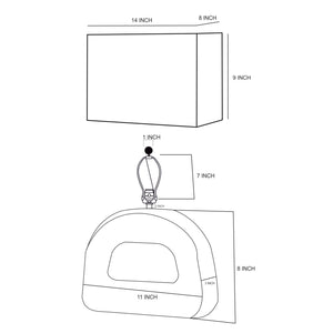   Plated Gold Accent Table Lamp | Oroa.com