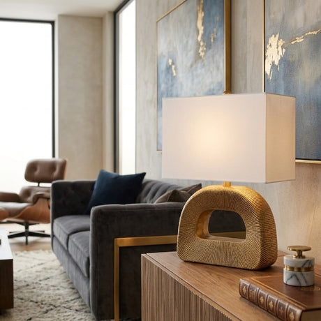   Plated Gold Accent Table Lamp | Oroa.com