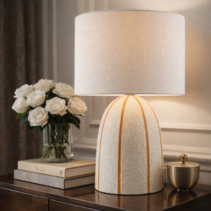   Vertical Lined Ceramic Table Lamp | Oroa.com