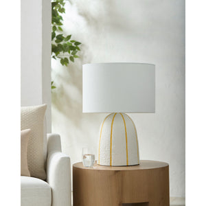   Vertical Lined Ceramic Table Lamp | Oroa.com