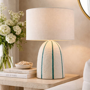   Vertical Lined Ceramic Table Lamp | Oroa.com