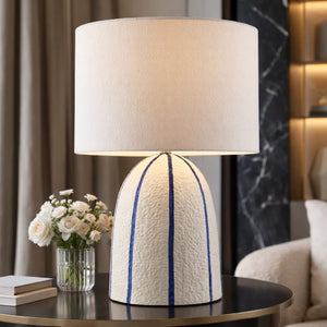   Vertical Lined Ceramic Table Lamp | Oroa.com