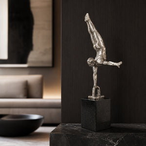  Modern European furniture - Antiqued Iron Handstand Sculpture - www.oroa.com | Oroa.com