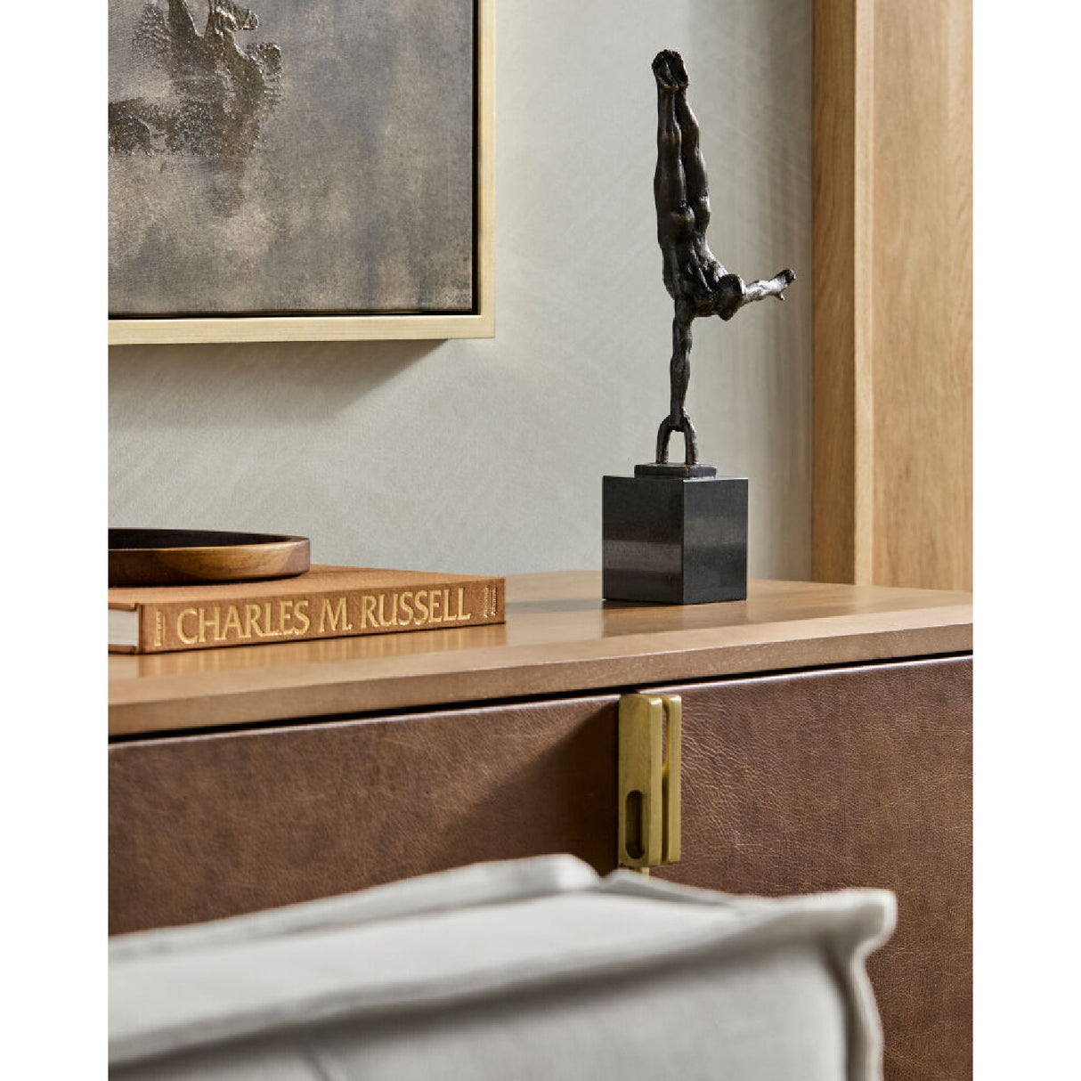   Modern European furniture - Antiqued Iron Handstand Sculpture - www.oroa.com | Oroa.com