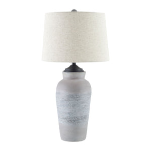  Gray Paper Accent Table Lamp | Oroa.com
